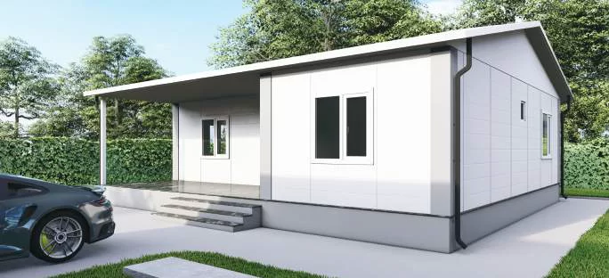 Tek Kat Prefabrik Ev 100 m² 2+1 MODEL B149